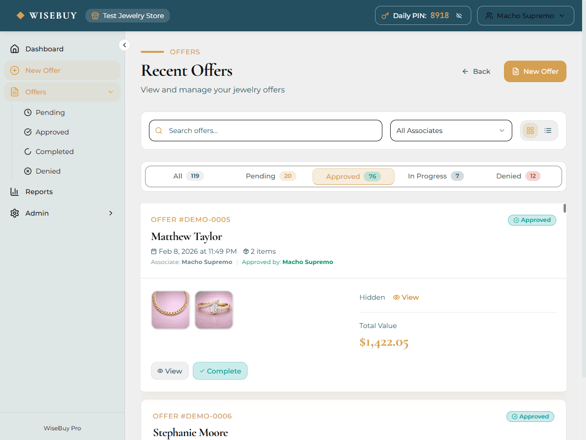 Professional PDF Reports feature screenshot